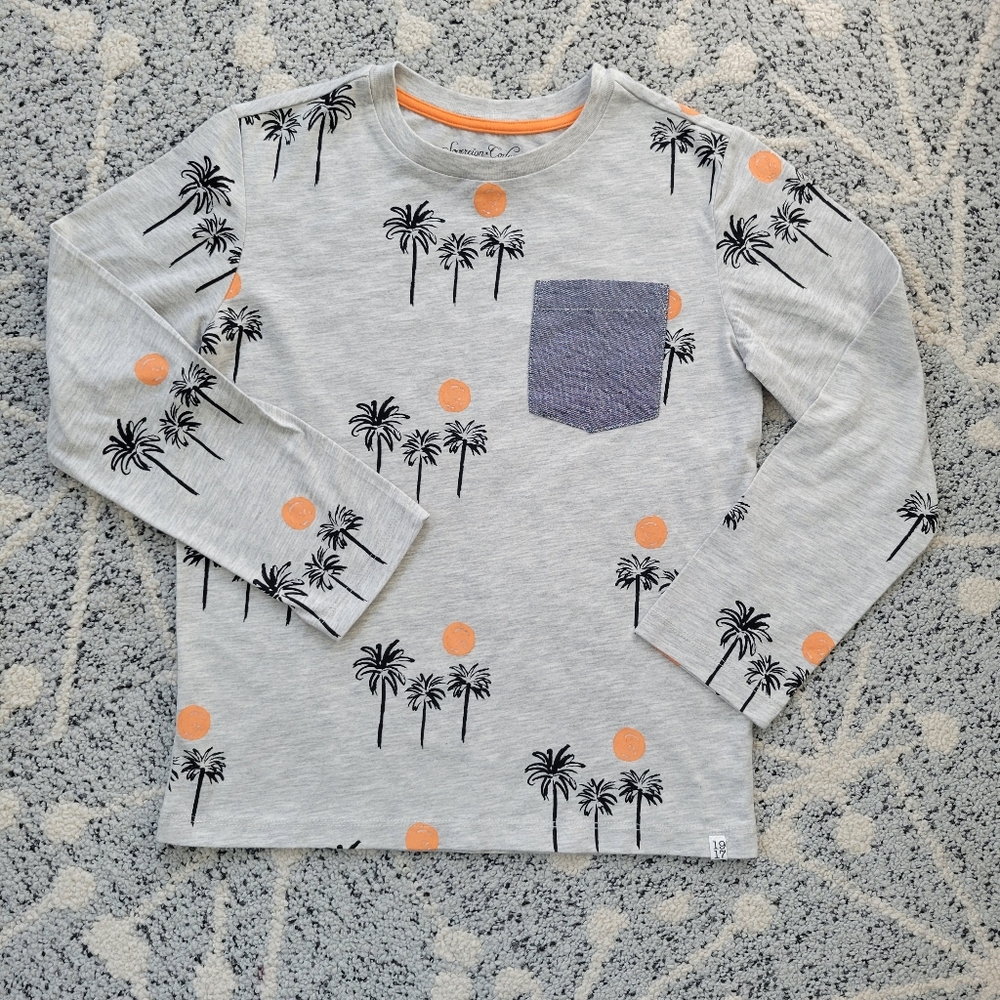 Sovereign Code boys wrap palm tree pocket tee